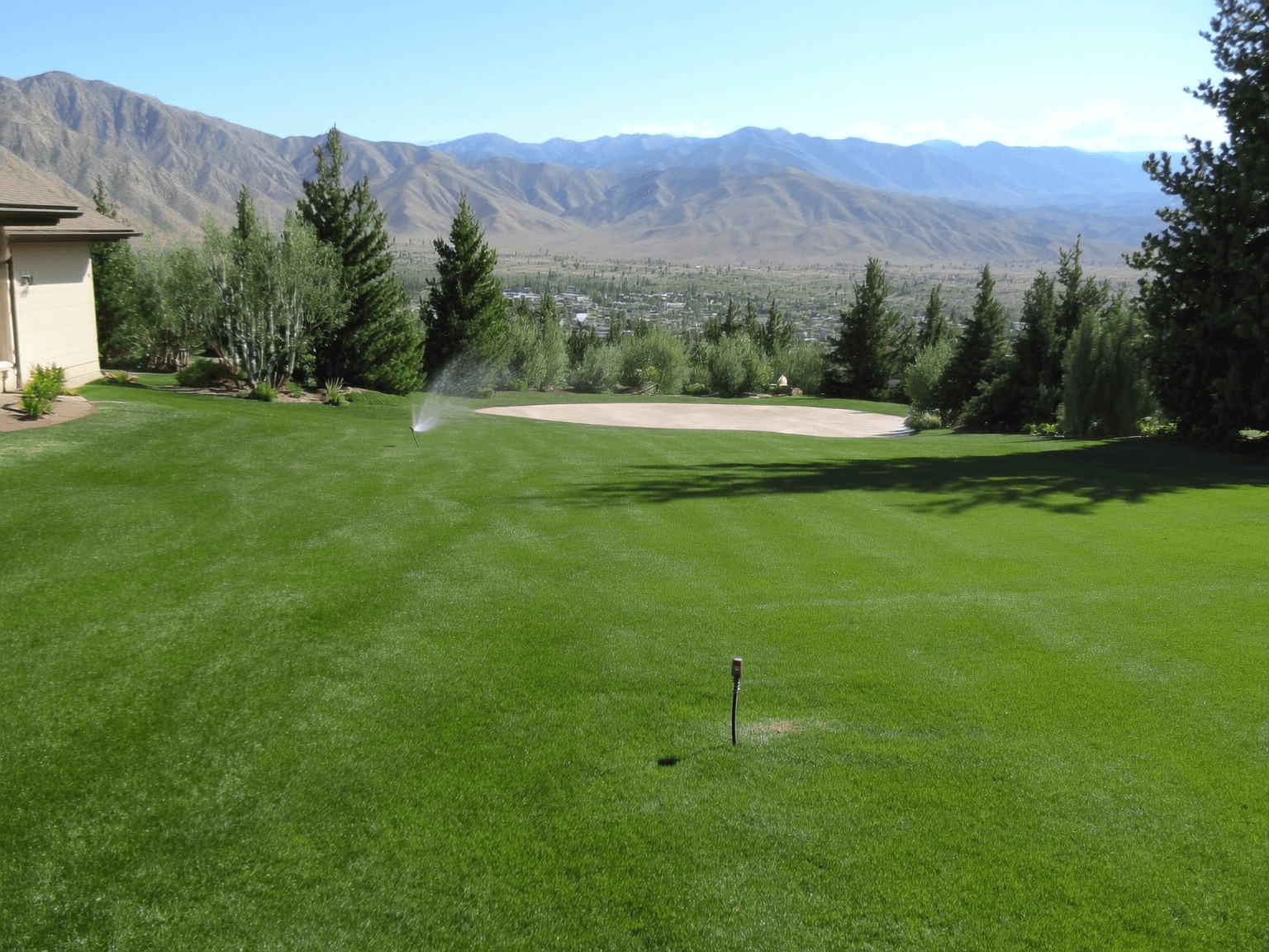 Healthy high-altitude lawn at a Park City home